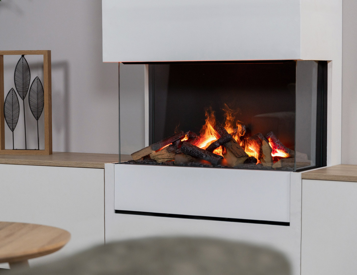 Dimplex indbygget vanddamp-pejs med 3-trins flammeeffekt