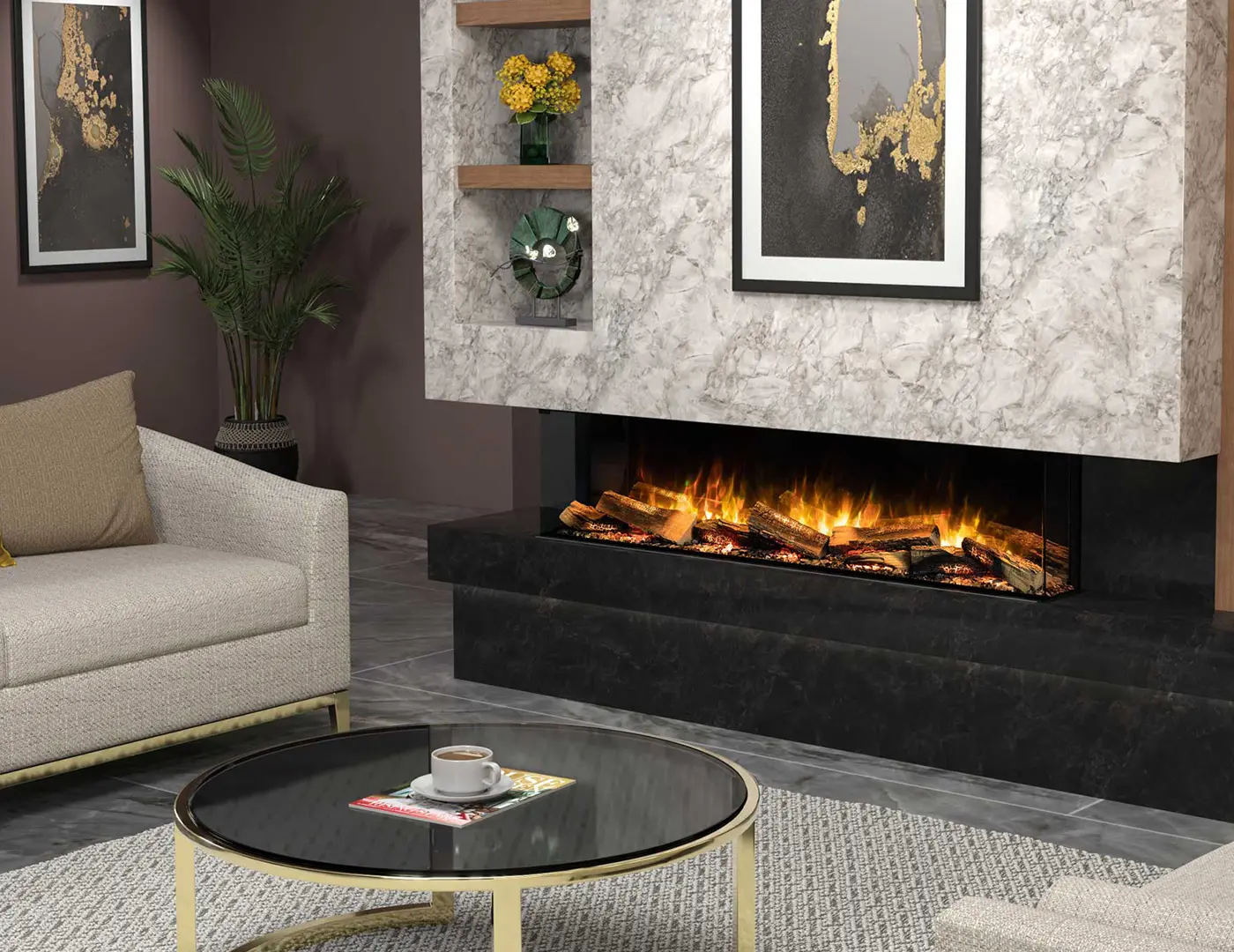 Shop electric fireplace by style