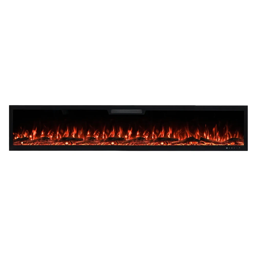 Aflamo Elite 213 cm elektrisk pejs – indbygning, LED-flammer, app & fjernbetjening, op til 1,5 kW varme