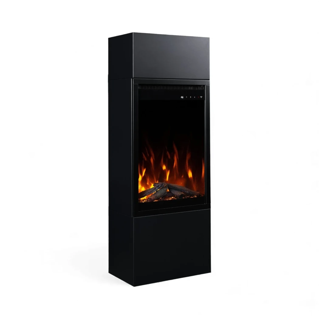 Milos 40 Fritstående Elektrisk Pejs | Realistiske Flammer & 1,5 kW Varmeeffekt