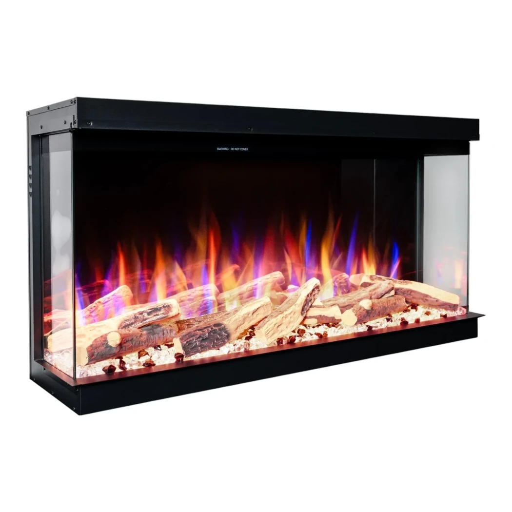 Aflamo SuperB 33 indbygget elektrisk pejs - 84 cm bred, Justerbar flamme og 1,5kW varmeeffekt