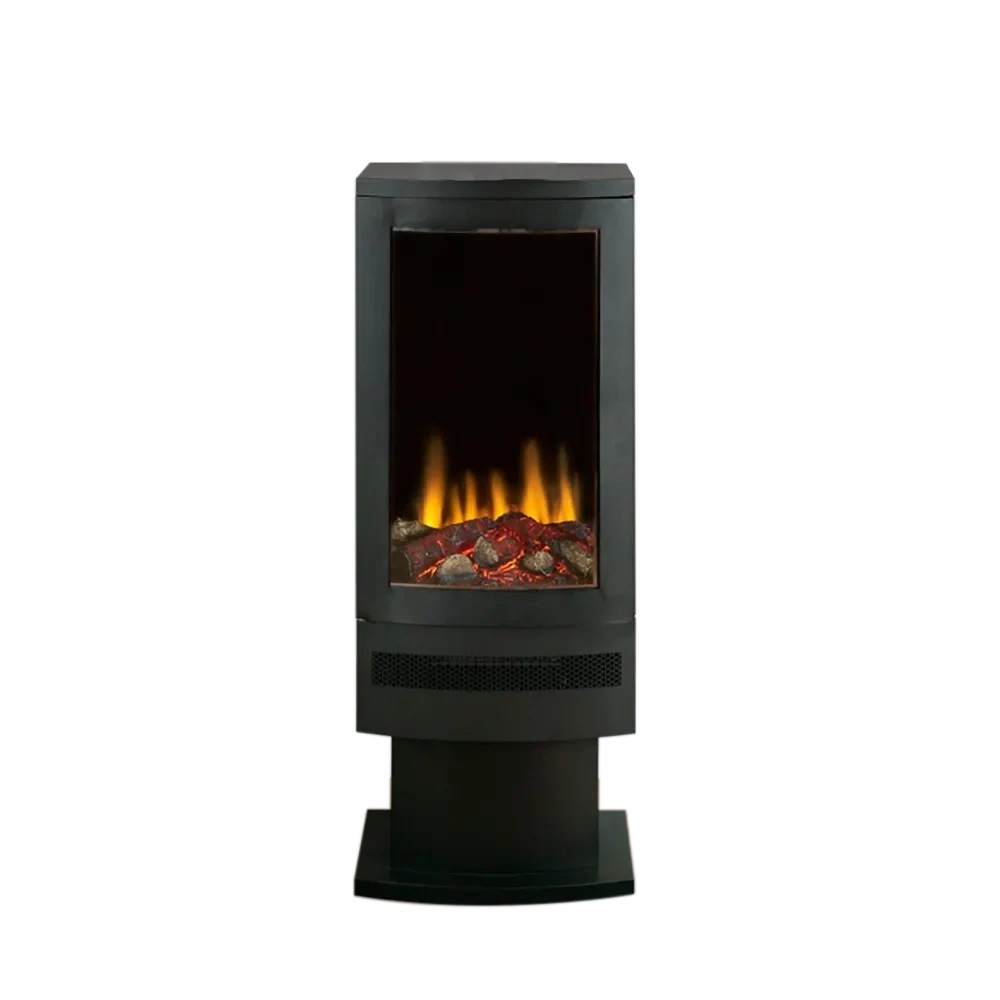 British Fires Bramshaw Pedestal - Fritstående elektrisk pejs - Op til 2kW varme - Pejs med fjernbetjening
