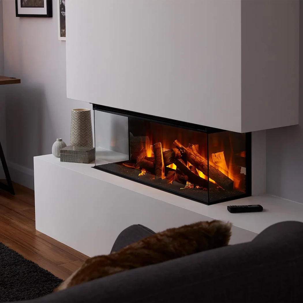 British Fires New Forest 870 Elpejs | Elektrisk Indbygningspejs med Fjernbetjening