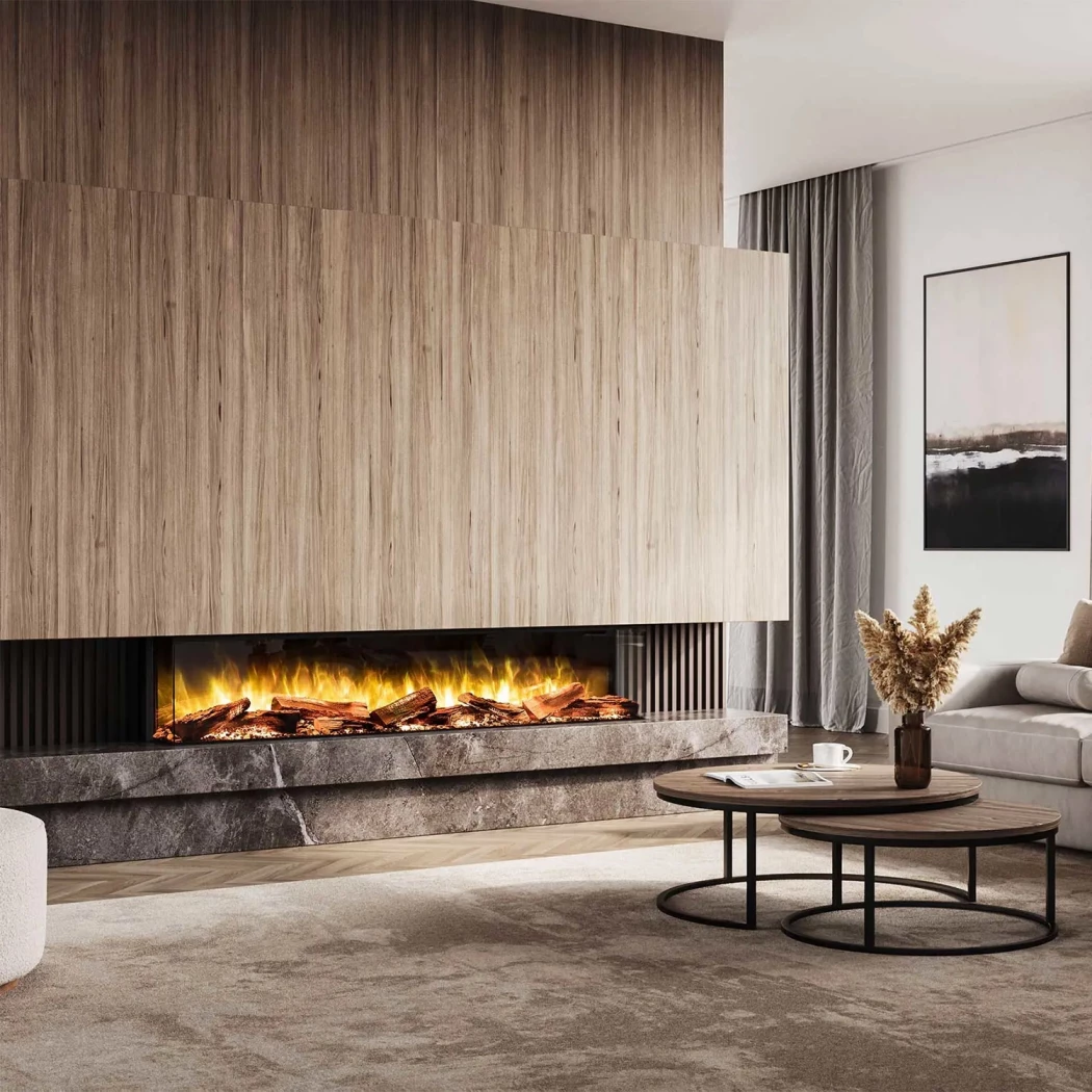 Flamerite Fires E-FX 1800 | Elpejs til Indbygning | 3-Sidet Elektrisk Pejs