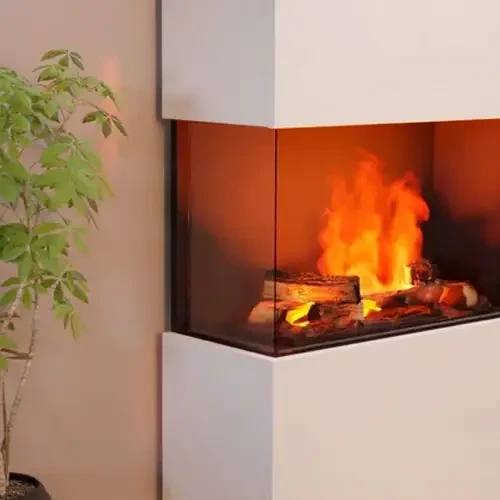 Glow Fire glasplade til vanddamppejse - kompatibel med flere modeller
