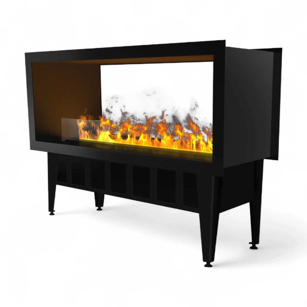 Incanto 1000 ST – Magic-Fire by Safretti Gennemsigtig Vanddamp Pejsindsats – Vælg Manuel eller Automatisk Påfyldningsversion