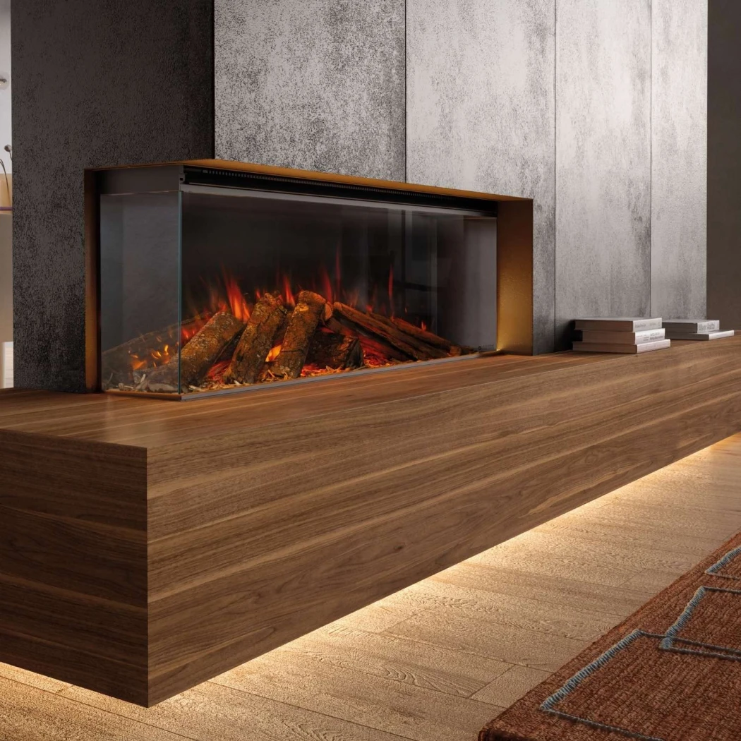 La Nordica Lumen 1200 Elektrisk Pejseindsats – Italiensk design | 2 kW varme og LED flammer