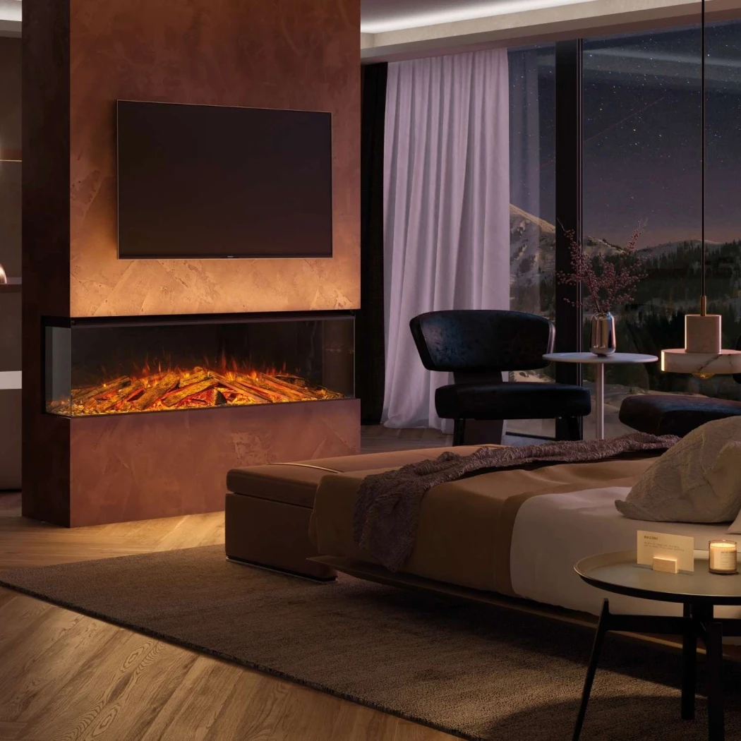 La Nordica Lumen 1600 Elektrisk Pejseindsats – Italiensk design | 2 kW varme og LED flamme