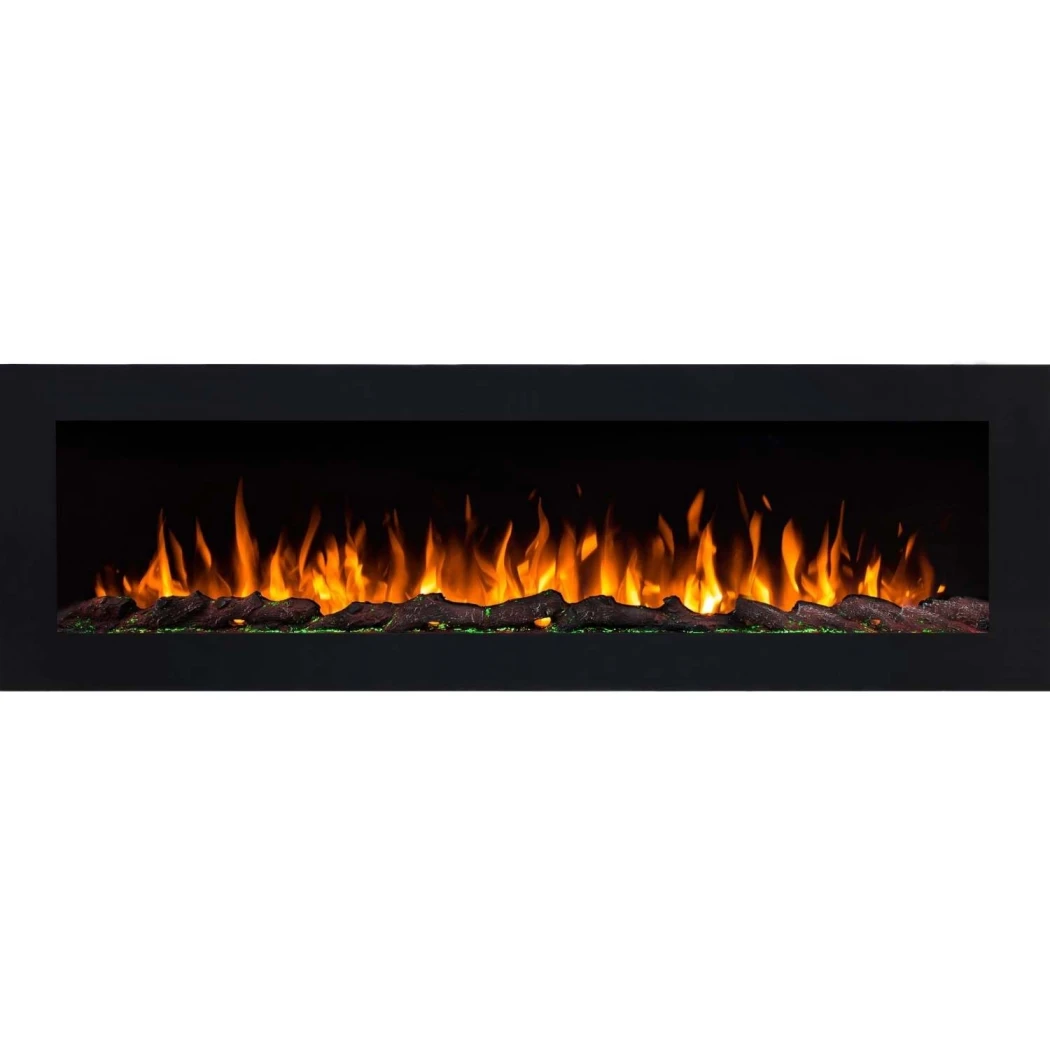 Aflamo Pride 178 cm elektrisk pejs – Vægmonteret eller indbygget, LED-flamme, 3 farver