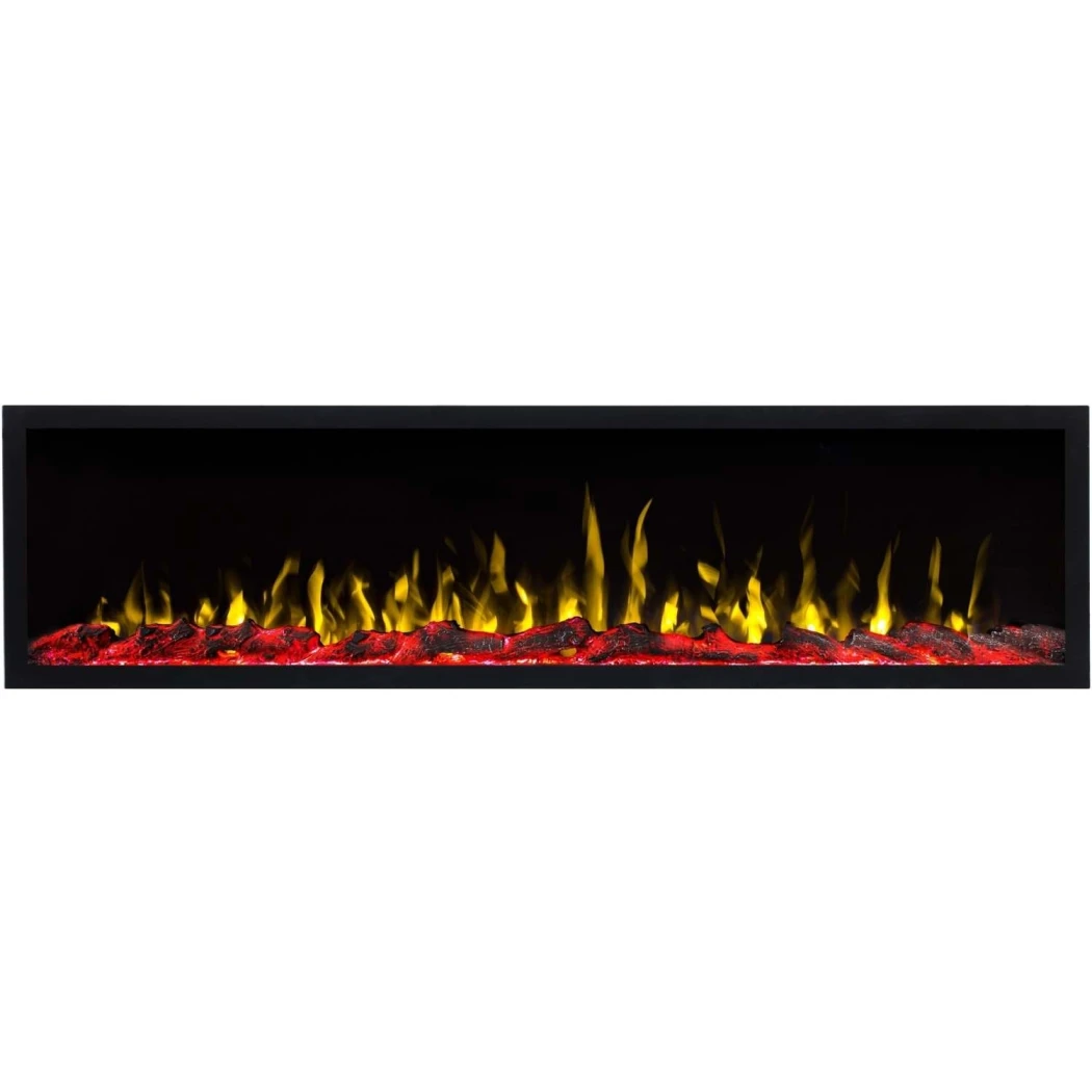 Aflamo Pride Slim 165 cm elektrisk pejs – vægmonteret eller indbygget, LED-flamme, 3 farver