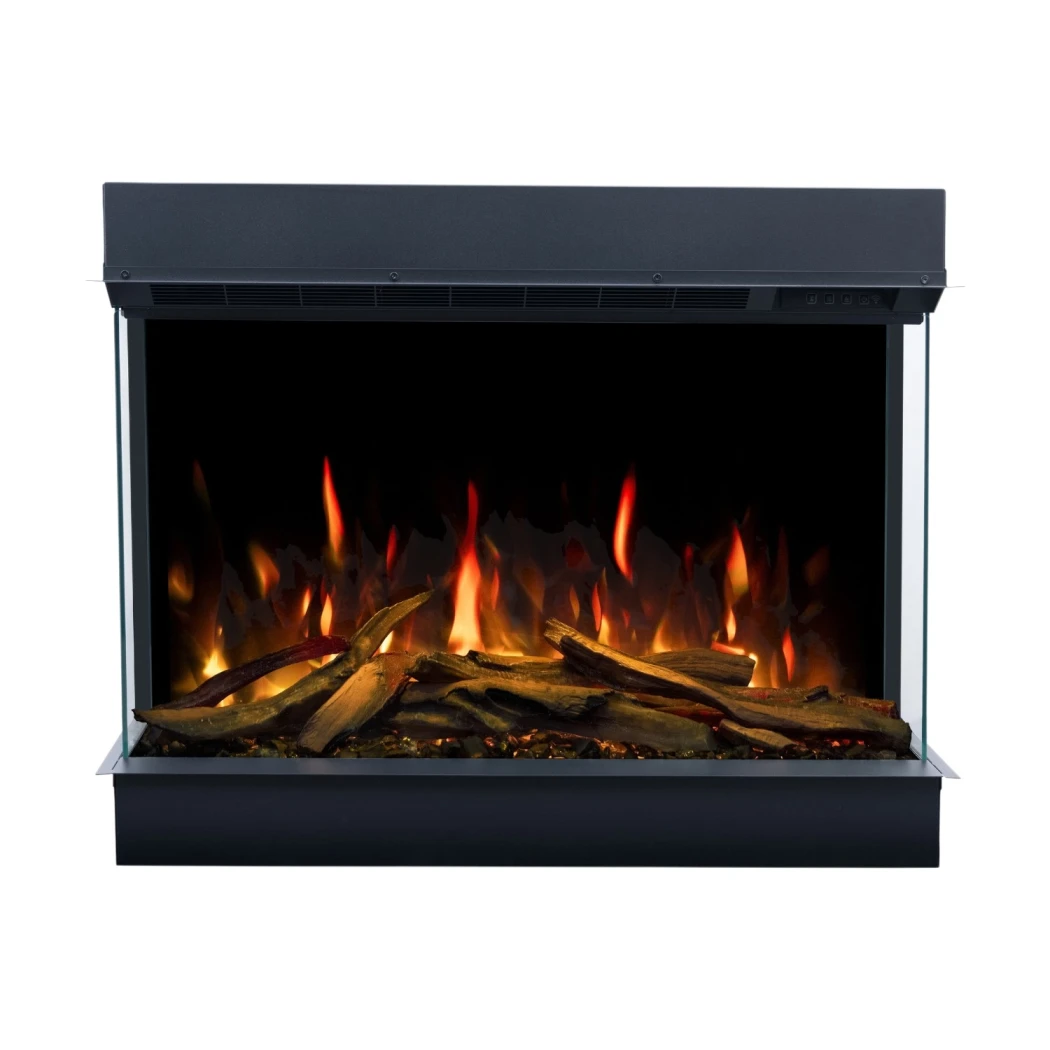 Aflamo Superb 3D 100 cm elektrisk pejs – indbygning, 1-, 2- eller 3-sidet, 3D LED-flammer, lyd, app & fjernbetjening