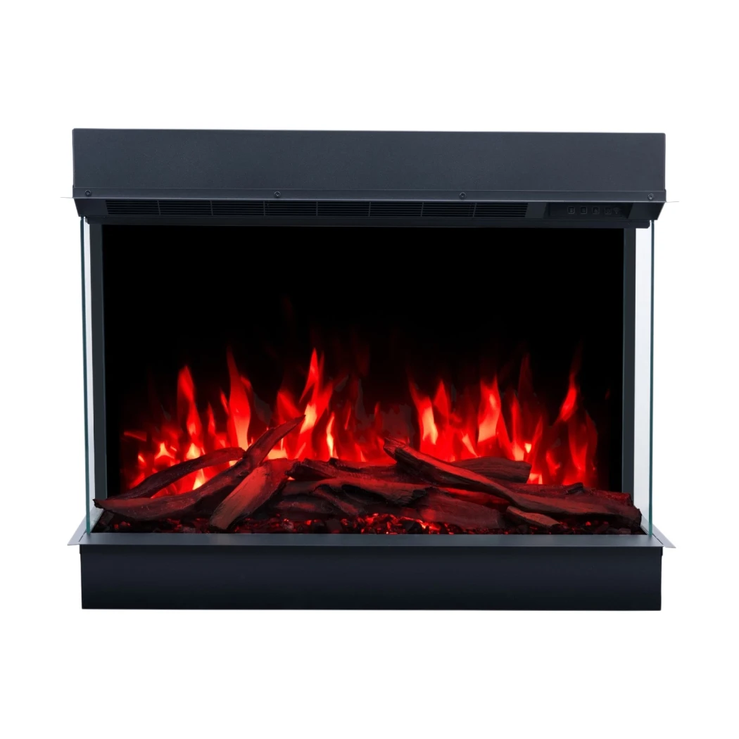 Aflamo Superb 3D 80 cm elektrisk pejs – indbygning, 1-, 2- eller 3-sidet, 3D LED-flammer, lyd, app & fjernbetjening