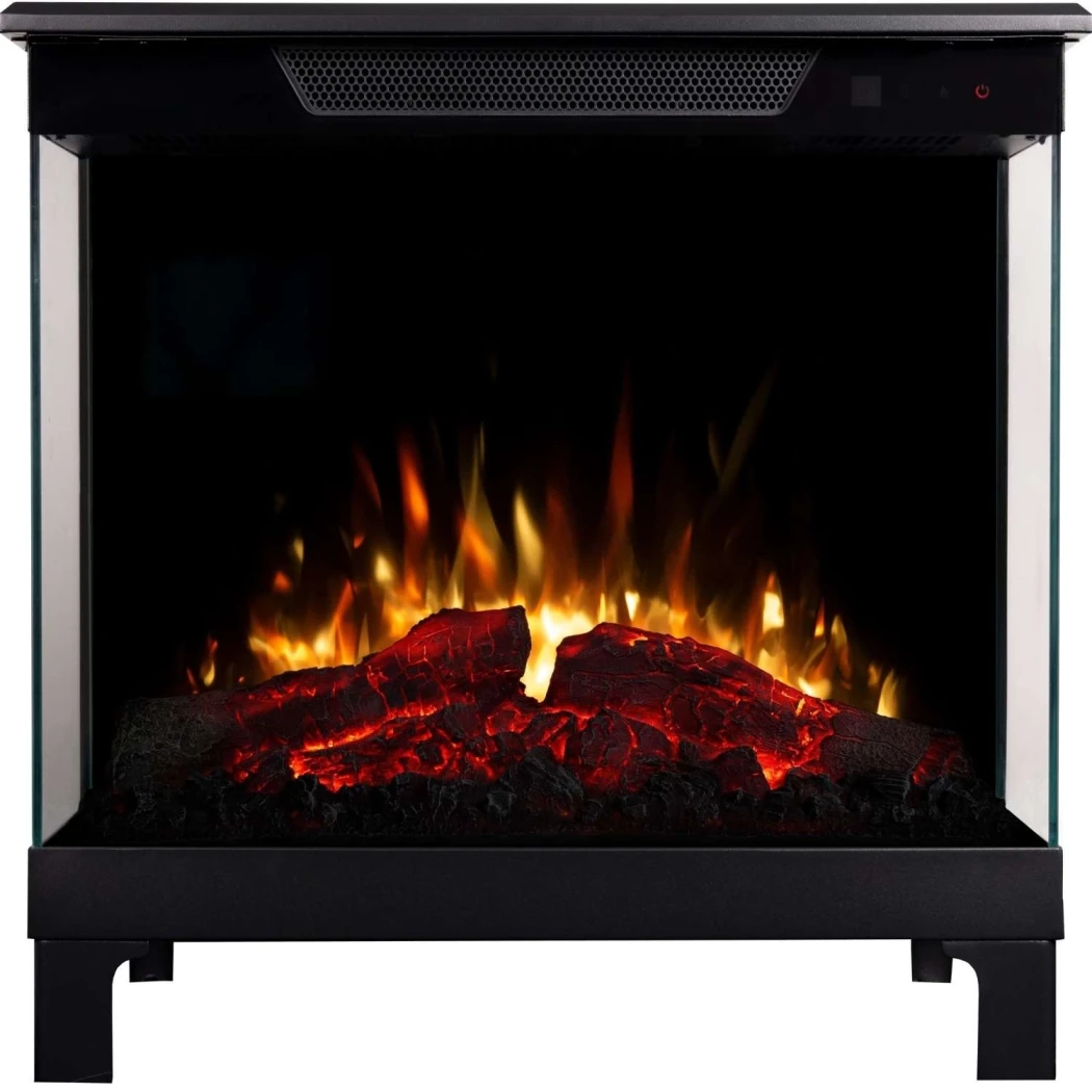 Aflamo Tower 71 fritstående elpejs – 3D LED-flammer, 3-sidet udsyn, ildlyde og op til 1,5 kW varme