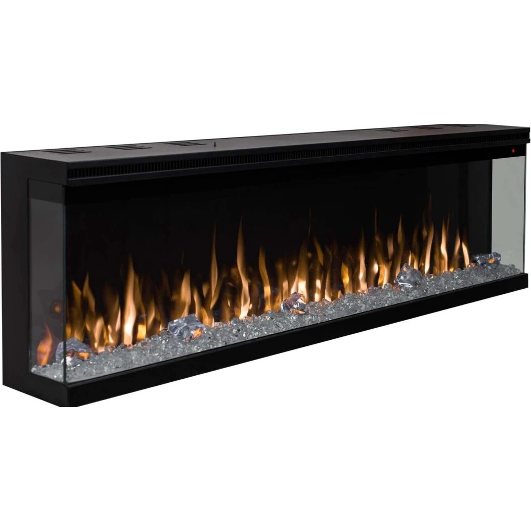 Aflamo Unique 254 cm elektrisk pejs – vægmonteret eller indbygget, LED-flamme, 6 farver, 1,5 kW varme