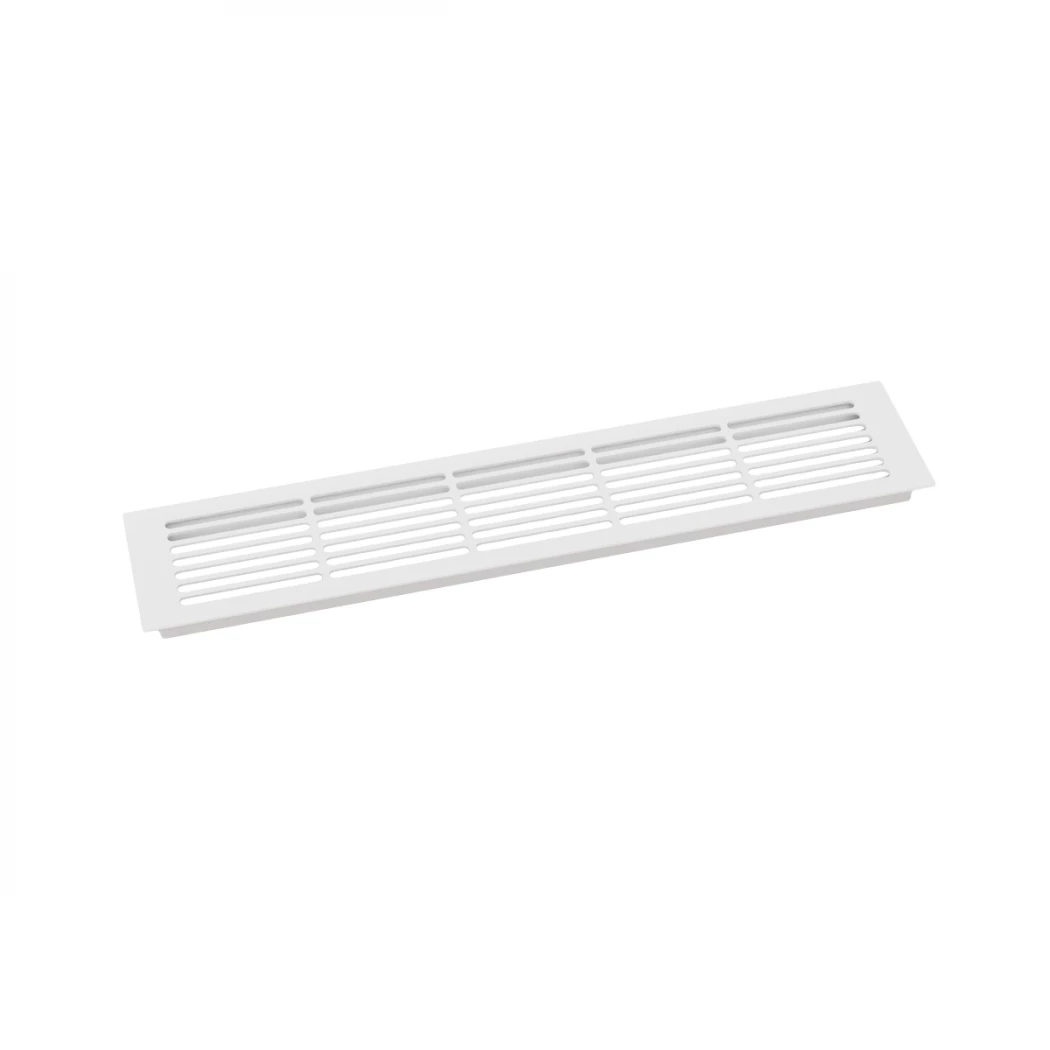Ventilationsrist Hvid - Størrelse: 50x10 cm - Ventilationsareal: 214 cm²
