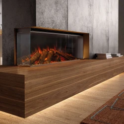 La Nordica Lumen 1200 elektrisk pejs med bred LED flammeeffekt