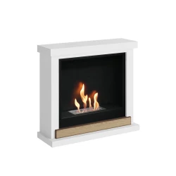 Skagen Hvid Biopejs kamin i moderne og stilrent design