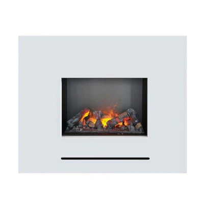 Glow Fire Lessing - Motor 56-600 | Fritstående vanddamppejs med varme, 90 cm x 110 cm x 35 cm