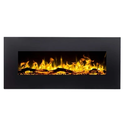 Aflamo Albion 110 cm sort vægmonteret elektrisk pejs