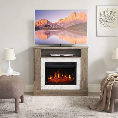 For Living Fritstående Elpejs - Grå Eg