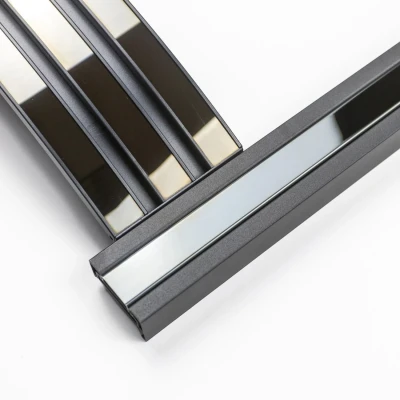 Sway Classic elektrisk pejs med sort/nikkel frontpanel – Indbygget elektrisk pejs