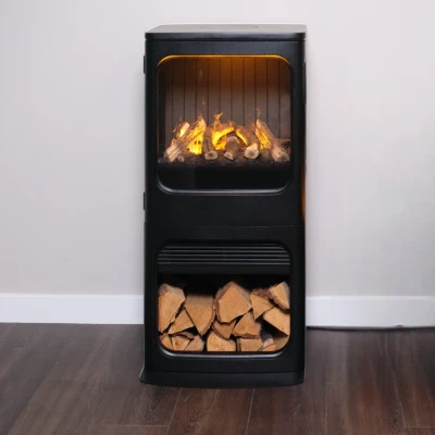 Mapleton 100 - Fritstående Vanddamp Pejs i Støbejern