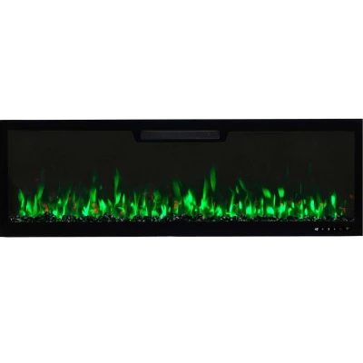 Aflamo Elite 153 cm sort vægmonteret elektrisk pejs