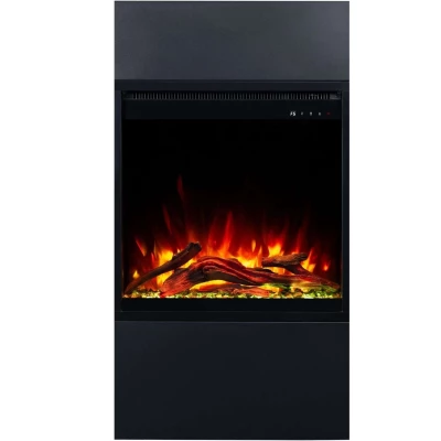 Milos 60 Fristående El-pejs – Sort | Stilren & 1,5 kW Varme Milos 60 Fritstående Elektrisk Pejs | Sort Finish & 1.5 kW Opvarmning