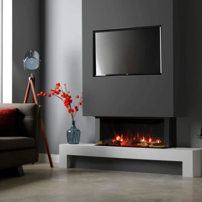 Trimline  Fires elektriske pejs Solus E100 Trimline  Fires elektriske pejs Solus E100