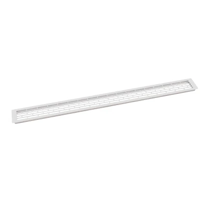Ventilationsrist Hvid - 100x9 cm - Ventilationsareal 450 cm² | Køb her Ventilationsrist Hvid - 100x9 cm med et ventilationsareal 450 cm²