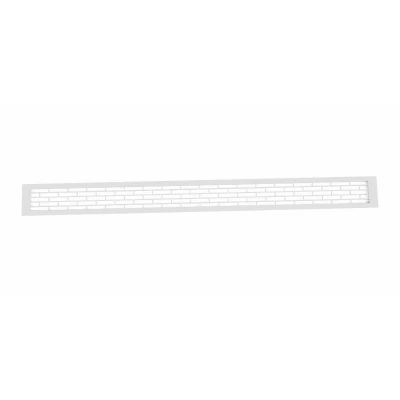 Ventilationsrist Hvid - 100x9 cm - Ventilationsareal 450 cm² | Køb her Ventilationsrist Hvid - 100x9 cm med et ventilationsareal 450 cm²