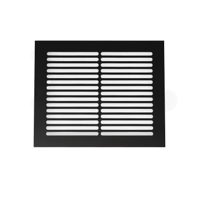 Ventilationsrist Sort - 25x20,5 cm - Ventilationsareal 210 cm² | Køb her Ventilationsrist Sort - 25x20,5 cm med et ventilationsareal 210 cm²