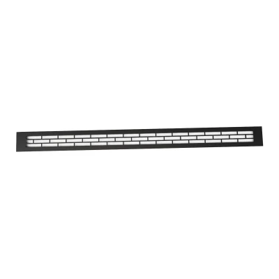 Ventilationsrist 80x6,5 cm - Luftåbning 210 cm² - Sort | Køb her Sort Ventilationsrist 80x6,5 cm - Luftåbning 210 cm²