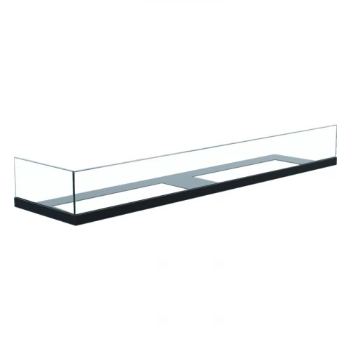 Hjørneglas 90cm venstre Venstre 90cm glas hjoernepejs