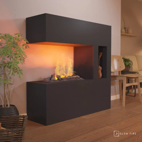 Schiller Pocket Sort OMC 600 - Fritstående Vanddamp Pejs Schiller Pocket Sort - OMC 600 Fritstående Vanddamppejs – Realistisk Flamme, Miljøvenligt Design