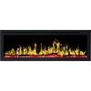 Aflamo Royal 126 cm vægmonteret elektrisk pejs med LED-flamme