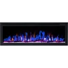 Aflamo Royal 126 cm vægmonteret elektrisk pejs med LED-flamme