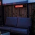 Sunred 2500W Smart Heater Triangle sort elektrisk terrassevarmer