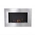Murus 800 Brushed Steel - væghængt biopejs en en finish i børsted stål