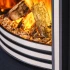 Sway Classic el-pejs med Sort/Krom frontpanel – Indbygget elektrisk pejs