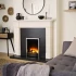 Sway Classic el-pejs med Sort/Krom frontpanel – Indbygget elektrisk pejs