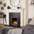 Sway Classic el-pejs med Sort/Krom frontpanel – Indbygget elektrisk pejs