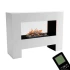 Glow Fire Fallada Hvid - OMC 600 | Fritstående vanddamppejs, hvid, 120 cm x 90 cm x 40 cm