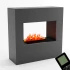 Goethe Grå OMC 600 – Realistisk Flamme, Miljøvenligt Design, Fritstående (Grå)