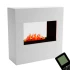 Glow Fire Goethe Elektrisk Pejs OMC 600 – Realistisk Flamme, Miljøvenligt Design, Fritstående (Hvid)