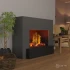 Glow Fire Hauptmann Grå - OMC 600 | Fritstående vanddamp pejs, 90 cm x 110 cm x 45 cm