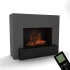 Glow Fire Hauptmann Grå - OMC 600 | Fritstående vanddamp pejs, 90 cm x 110 cm x 45 cm
