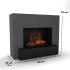 Glow Fire Hauptmann Grå - OMC 600 | Fritstående vanddamp pejs, 90 cm x 110 cm x 45 cm