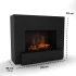 Glow Fire Hauptmann Sort - OMC 600 | Fritstående Vanddamp Pejs, 90 cm x 110 cm x 45 cm