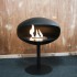 Cocoon Pedestal i sort med sort fod